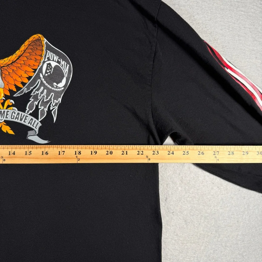 Vintage Alstyle All Gave Some Eagle Flag Long Sleeve Shirt XL 2004 Black AAA